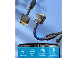 Кабель Vention DVI-D to DVI-D 8m Black (EAEBK) - мініатюра 9