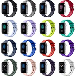 Силіконовий ремінець BeCover для Xiaomi Mi Watch / Garmin Vivoactive 3S / 4S / Venu 2С / Canyon CNS-SW71SS / Mobvoi TicWatch C2 / Withings Activite Steel / Huawei Honor S1 Black (704507) - мініатюра 2