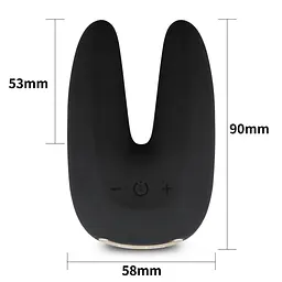 Вібратор Lovetoy O-Sensual Rapture Twin Black Елегантний, 9х6 см - мініатюра 5