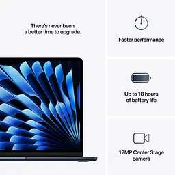 Ноутбук Apple MacBook Air 13 M4 A3240 Midnight (MW133UA/A) - мініатюра 8