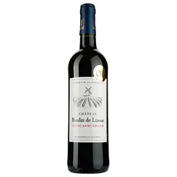 Вино Château Moulin de Lussac AOP Lussac Saint Emilion 2019, червоне, сухе, 0,75 л