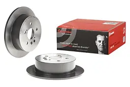 Диск гальмівний задній невентильований Toyota Highlander, Harrier 00-13р Brembo (08.A111.11) - мініатюра 2