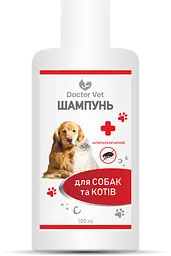 Шампунь антипаразитарний для собак та котів Doctor Vet 100 мл - мініатюра 3