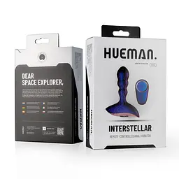 Анальна пробка Hueman Interstellar Remote Controlled 12.1 см (фіолетовий) - мініатюра 13