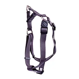 Шлея GimDog Harlem X для собак, нейлон, сіра, 2.5х65-99 см - мініатюра 2