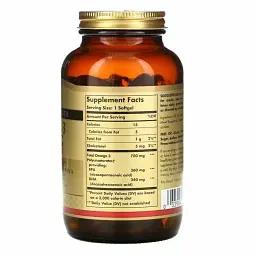 Риб'ячий жир Омега-3 Solgar Omega-3 EPA & DHA подвійна сила 700 мг 120 капсул - мініатюра 2