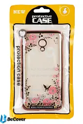 Панель BeCover Flowers Series для Meizu MX6 Pink (701308) - мініатюра 3