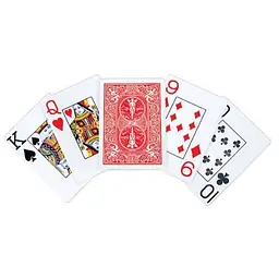 Карти гральні United States Playing Card Company Bicycle Jumbo Index (red blue) (00088) - мініатюра 4