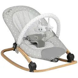 Шезлонг-гойдалка MoMi Lumiwood Grey Stars - мініатюра 2