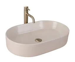 Умивальник Rea Nadia 61x38,5 beige matt (REA-U9661), Матова