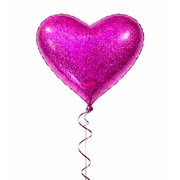 Фольгована кулька JS Balloon "Серце" 45 см (18") 5 шт наповнення повітрям або гелієм для тематичних вечірок Фіолетовий