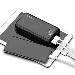 Портативний зовнішній акумулятор Pineng PN-861 20000 mAh Power Bank Чорний - мініатюра 4