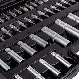 Набір інструментів Tools PCS-108, 108 предметів, пластиковий кейс, тріскачки 1/2 і 1/4 - мініатюра 6