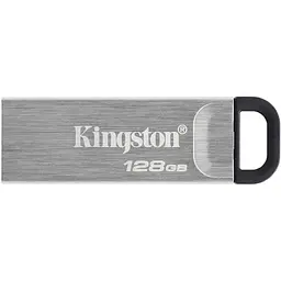 USB флеш-накопичувач Kingston DataTraveler Kyson 128GB USB-A 3.2 Gen 1 Silver/Black (DTKN/128GB) [52238] - мініатюра 2