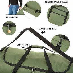 Дорожня сумка TravelZ на колесах Wheelbag 100 Green (603095) (930793) - мініатюра 4