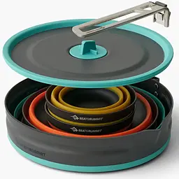 Набір посуду Sea To Summit Frontier UL Collapsible One Pot Cook Set w/2.2L Pot 2P (1033-STS ACK026031-122101) - мініатюра 5