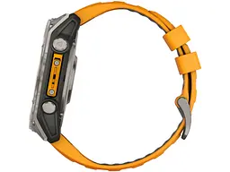 Спортивний годинник Garmin Fenix 8 51mm AMOLED Sapphire Titanium w. Spark Orange/Graphite Silicone Band (010-02905-10/11) - мініатюра 11