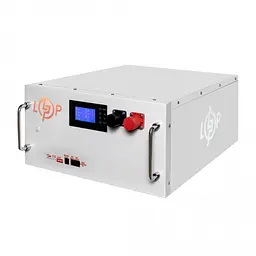 Акумулятор LogicPower LiFePO4 51,2V - 230 Ah (11776Wh) (BMS SP 200A/100А) RM RS485/CAN LCD WH - мініатюра 2