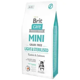 Сухий корм Brit Care GF Mini Light & Sterilised для дорослих собак дрібних порід із зайвою вагою або стерилізованих, з кроликом