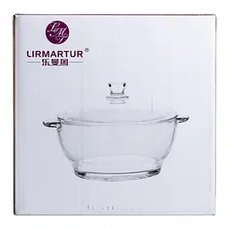 Каструля із загартованого скла Lirmartur 1 л, коричневий Yiwu HP-YH-5 - мініатюра 5