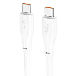 Кабель USB Hoco X93 Force fast charging 240W Type-C to Type-C 1 м White - мініатюра 8