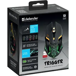 Мишка Defender Trigger GM-934 Led Wireless Black (52934) - мініатюра 7