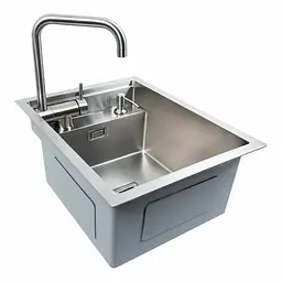 Кухонна мийка Platinum прихована нержавійка TZ 40x50, Нержавіюча сталь