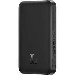 Зовнішній акумулятор Baseus Magnetic Mini Wireless Fast Charge Power Bank 5000mAh 20W Cluster Black（With Simple Series Charging Cable Type-C to Type-C (P10022107113-00)