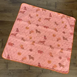 Багаторазова пелюшка Pelushka Funny Dogs Pink 105х105 см