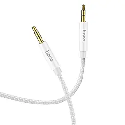 Аудiокабель HOCO UPA19 AUX audio cable (L=1M) Сріблястий