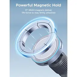 Універсальний автотримач Ugreen W758 Magnetic Wireless Car Charger 25W QI2.2 Starlight Blue (55967) - мініатюра 3