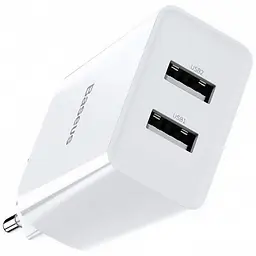 Мережевий зарядний пристрій Baseus Speed ​​Xiaomini Dual U Charger 2USB 10.5W CCFS-R02 White - мініатюра 5