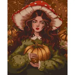 Картина за номерами "Дівчина осінь" @POLLYPOPOP92 10065-AC 40x50 см