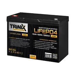 Акумуляторна батарея для ДБЖ Trinix LiFePO4 12.8 V / 100 А*ч (44-00085)