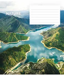Зошит загальний Школярик Nature landscapes у лінію 24 аркушів 25 шт. (024-3375L) - мініатюра 3