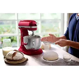 Планетарний міксер KitchenAid Artisan з підйомною чашею 6.6 л червоний (5KSM70SHXEER) - мініатюра 15