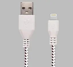 Кабель Grand B00475 - USB 2.0 AM - Lightning M 1.0м обплетення нейлон білий