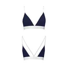 Спортивний топ з подвійними бретелями Passion PS007 TOP S, navy blue - мініатюра 5