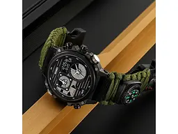 Наручные часы мужские 2202NAG Army Green Skmei acs0030152 - миниатюра 6
