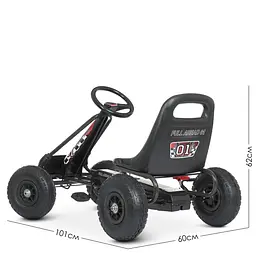 Велокарт дитячий Bambi kart M 0645(2)-2 чорний - мініатюра 4