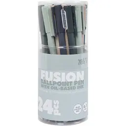 Ручка кулькова Yes Fusion 0.7 мм синя 24 шт. (412303) - мініатюра 3