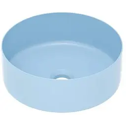 Умивальник накладний Imprese 35,8x35,8x13,7 см matt blue i11102MB, Блакитний матовий