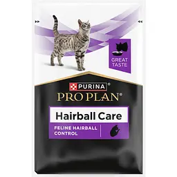 Набір вологого додаткового корму Purina Pro Plan Hairball Care для дорослих котів що допомагає виводити проковтнуту шерсть 245 г (7 шт x 35 г) - мініатюра 3