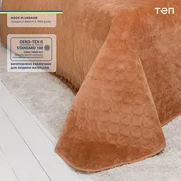 Покривало ТЕП Velour ромб круглий 240х180 см кавове (4-00516_22388) - мініатюра 7