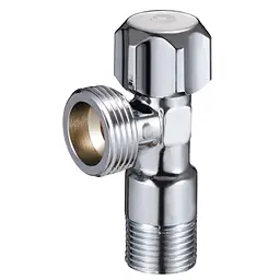 Кран кутовий вентильний Zegor FZ63 приладовий латунь 1/2"х3/8" Хром 30412