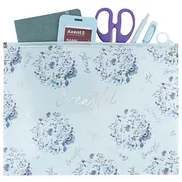 Папка на блискавці zip-lock Axent Flower Symphony-2 А4+ (1497-45-A) - мініатюра 3