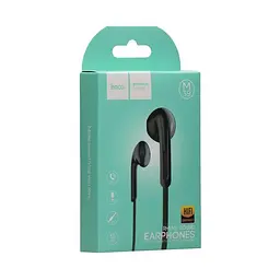 Дротові навушники Hoco M39 Rhyme with mic, 3.5mm, 1.2m, black - мініатюра 4