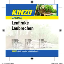 Граблі Kinzo Garden віялові 37.5 см сірі - мініатюра 5