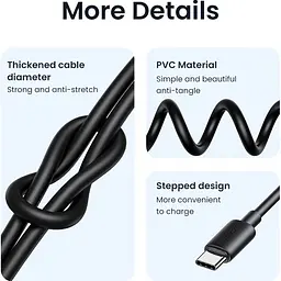 Кабель Usams US-SJ711 USB-C to USB-C 60W 1m White (SJ711USB02) [153977] - мініатюра 2