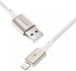 Кабель Proove Dense Metal USB to Lightning 2.4A (1m) white (CCDM20001102) - мініатюра 2
